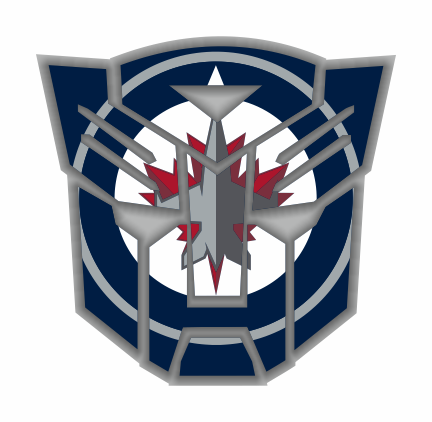 Autobots Winnipeg Jets logo iron on paper